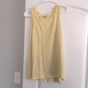Size M pale yellow tank top